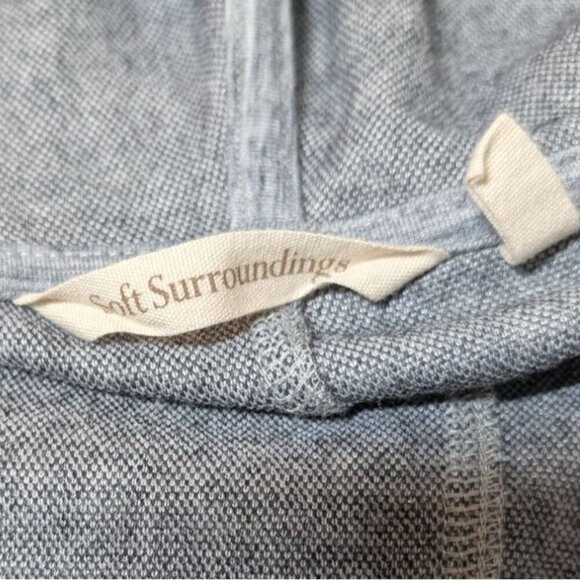 Soft Surroundings Hooded Sweater Womens Medium Leopard Print Cozy Layer Jacket - Picture 3 of 9